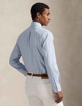 Camisa business casual Polo Ralph Lauren de algodón manga larga para hombre