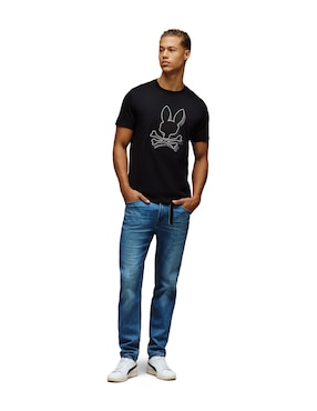 Playera Psycho Bunny cuello redondo para hombre