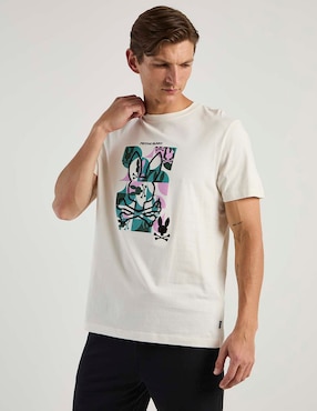 Playera Psycho Bunny cuello redondo para hombre