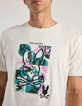 Playera Psycho Bunny cuello redondo para hombre