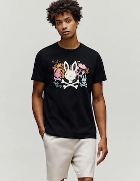 Playera Psycho Bunny cuello redondo para hombre