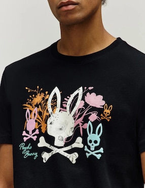 Playera Psycho Bunny cuello redondo para hombre