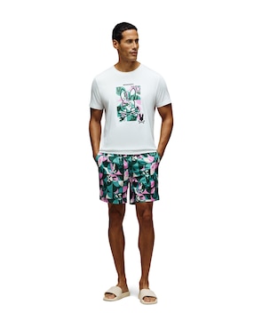 Traje de baño Psycho Bunny con bolsillos para hombre