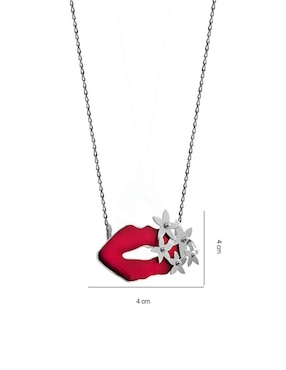 Collar de labios Enrique Garcia de plata P 925
