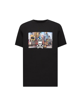 Playera Psycho Bunny HD25 cuello redondo para hombre
