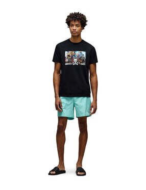 Playera Psycho Bunny HD25 cuello redondo para hombre