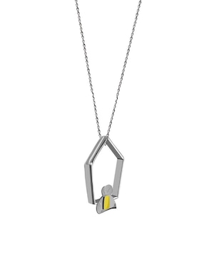 Collar de abeja Cometa de plata p 925