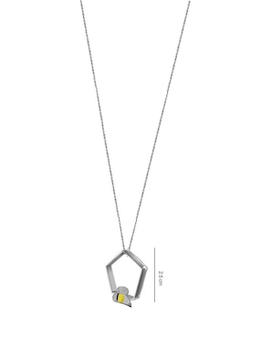 Collar de abeja Cometa de plata p 925