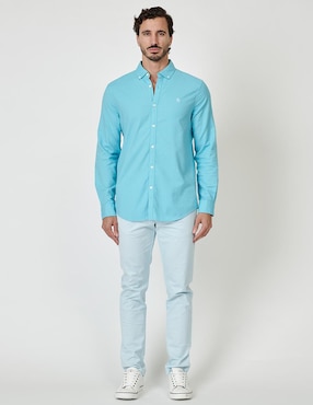 Camisa casual Original Penguin manga larga para hombre