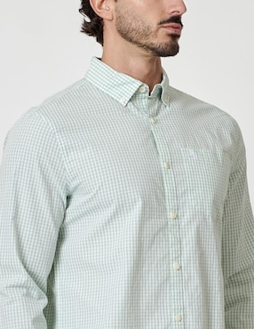 Camisa casual Original Penguin de algodón manga larga para hombre