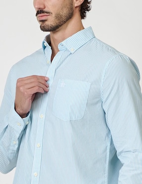 Camisa casual Original Penguin de algodón manga larga para hombre