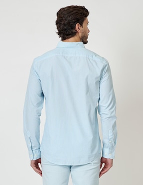 Camisa casual Original Penguin de algodón manga larga para hombre