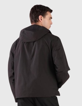 Chamarra rompevientos Calvin Klein Jeans capucha desmontable para hombre