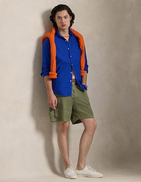 Camisa casual Polo Ralph Lauren de algodón manga larga para hombre