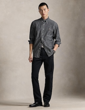 Camisa business casual Polo Ralph Lauren de algodón manga larga para hombre