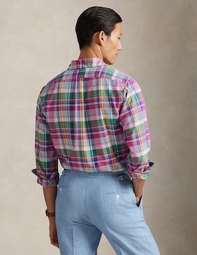 Camisa business casual Polo Ralph Lauren de algodón manga larga para hombre