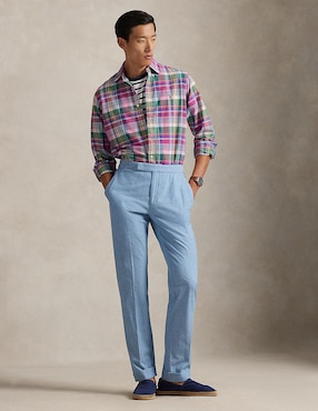 Camisa business casual Polo Ralph Lauren de algodón manga larga para hombre