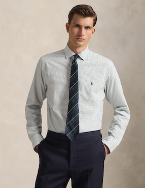 Camisa de vestir Polo Ralph Lauren de algodón manga larga para hombre