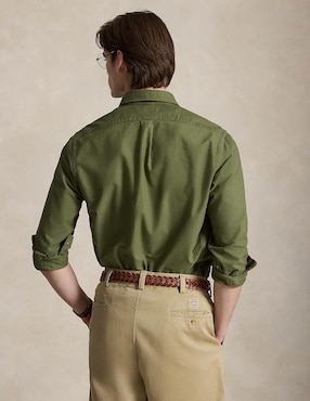 Camisa business casual Polo Ralph Lauren de algodón manga larga para hombre