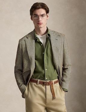 Camisa business casual Polo Ralph Lauren de algodón manga larga para hombre