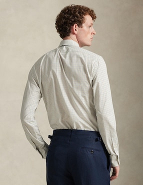 Camisa business casual Polo Ralph Lauren de algodón manga larga para hombre