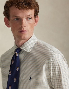 Camisa business casual Polo Ralph Lauren de algodón manga larga para hombre