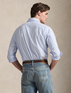 Camisa casual Polo Ralph Lauren de algodón manga larga para hombre