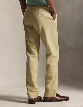 Pantalón business casual straight Polo Rl de lino para hombre