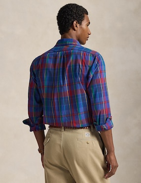 Camisa business casual Polo Rl manga larga para hombre