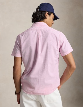 Sobrecamisa business casual Polo Ralph Lauren de algodón manga corta para hombre