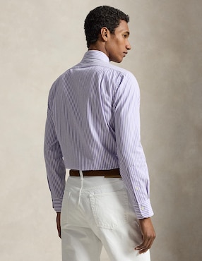 Camisa business casual Polo Ralph Lauren de algodón manga larga para hombre