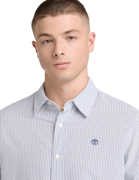 Camisa casual Timberland de algodón manga larga para hombre