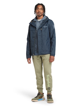 Chamarra casual Timberland impermeable con bolsillos para hombre