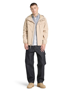 Chamarra casual Timberland impermeable con bolsillos para hombre