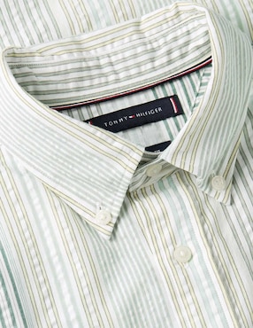 Camisa casual Tommy Hilfiger de algodón manga larga para hombre