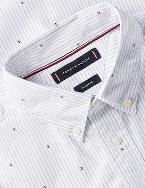 Camisa casual Tommy Hilfiger de algodón manga larga para hombre