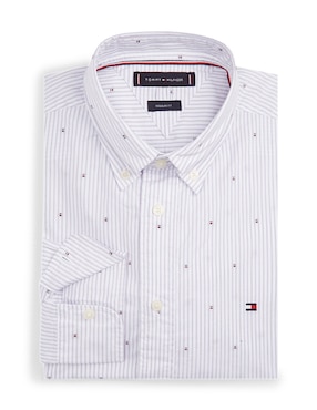 Camisa casual Tommy Hilfiger de algodón manga larga para hombre