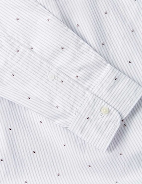 Camisa casual Tommy Hilfiger de algodón manga larga para hombre