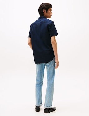 Camisa casual Tommy Hilfiger de algodón manga corta para hombre