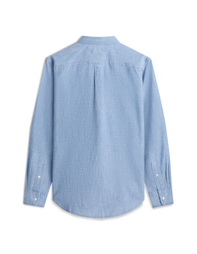 Camisa casual Tommy Hilfiger de algodón manga larga para hombre