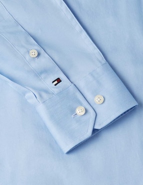 Camisa casual Tommy Hilfiger de algodón manga larga para hombre