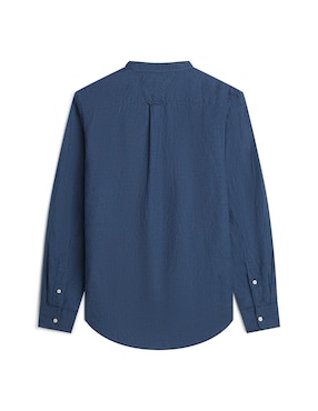 Camisa casual Tommy Hilfiger de lino manga larga para hombre