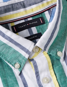 Camisa casual Tommy Hilfiger manga larga para hombre