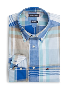 Camisa casual Tommy Hilfiger de algodón manga larga para hombre