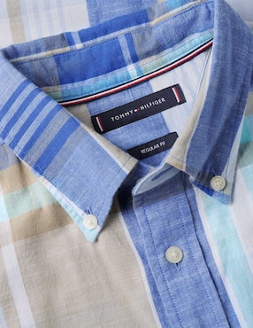 Camisa casual Tommy Hilfiger de algodón manga larga para hombre