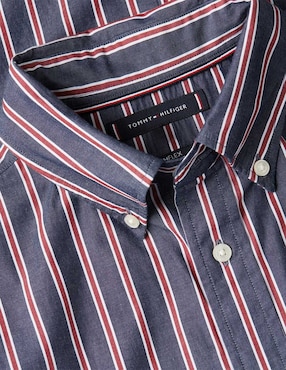 Camisa casual Tommy Hilfiger de algodón manga larga para hombre