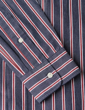 Camisa casual Tommy Hilfiger de algodón manga larga para hombre