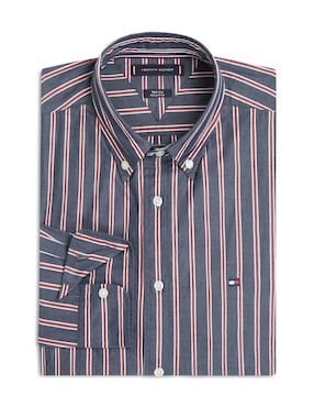 Camisa casual Tommy Hilfiger de algodón manga larga para hombre