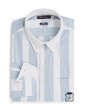 Camisa casual Tommy Hilfiger de algodón manga larga para hombre