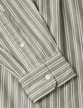 Camisa casual Tommy Hilfiger de algodón manga larga para hombre